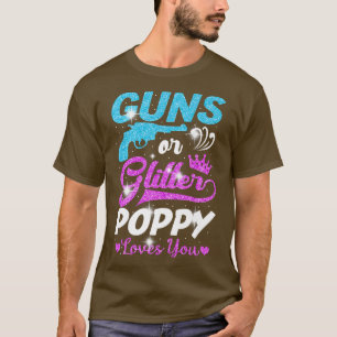 Junge oder Mädchen rosa oder blaue Mohnblüte Liebe T-Shirt
