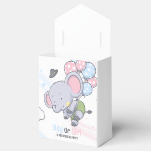 Junge oder Mädchen Süßer Elefant Geschlecht enthül Geschenkschachtel