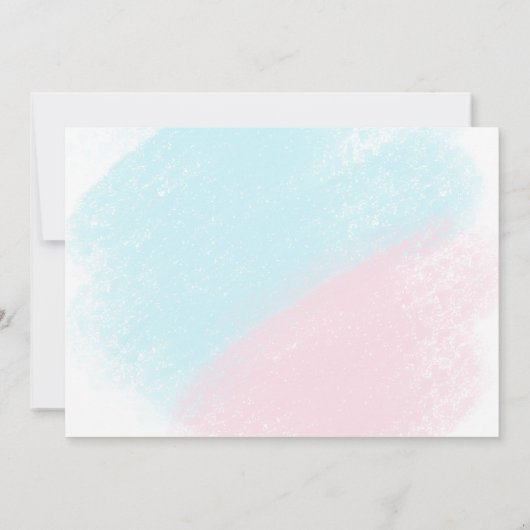 Junge oder Mädchen Teddy Bär Geschlecht aufdecken  Einladung (Rückseite)