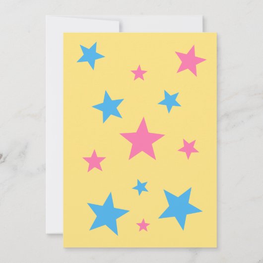 Junge oder Mädchen Teddy Bears Geschlecht offenbar Einladung (Rückseite)