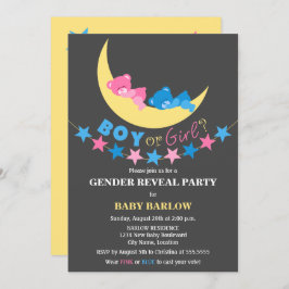 Junge oder Mädchen Teddy Bears Geschlecht offenbar Einladung