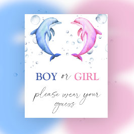 Junge oder Mädchen tragen bitte Ihr ratenes Poster