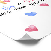 Junge oder Mädchen tragen Sie bitte Ihre Vermutung Poster (Ecke)