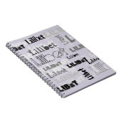 Junge oder Mädchen Trendy Name Geschenke Zubehör L Notizblock (Rechte Seite)