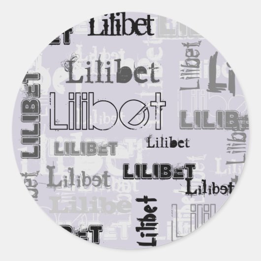 Junge oder Mädchen Trendy Name Geschenke Zubehör L Runder Aufkleber (Vorderseite)