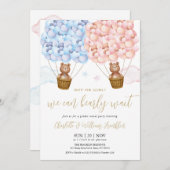 Junge oder Mädchen vor dem Abwarten Geschlecht off Einladung (Vorne/Hinten)