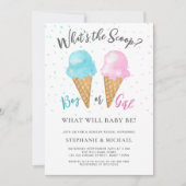 Junge oder Mädchen Was ist das Party der Genderoff Einladung (Vorderseite)