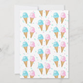 Junge oder Mädchen Was ist das Party der Genderoff Einladung (Rückseite)