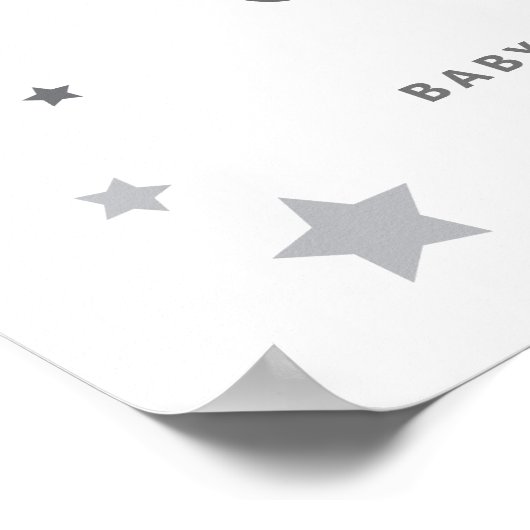 Junge oder Mädchen Willkommen im neutralen Party z Poster (Ecke)