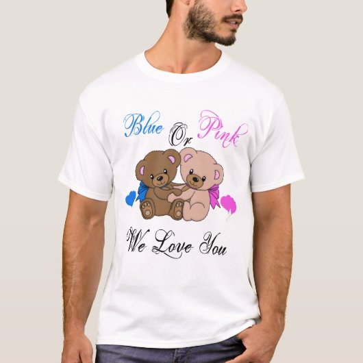 Junge oder Mädchen wir Liebe Sie Geschlecht enthül T-Shirt (Vorderseite)