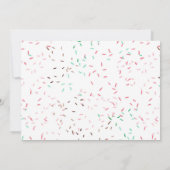 Junge oder Mädchen, wir wissen es! Geschlechtsankü Einladung (Rückseite)