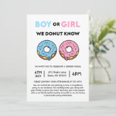 Junge oder Mädchen wir wissen nicht, Geschlecht of Einladung (Stehend Vorderseite)