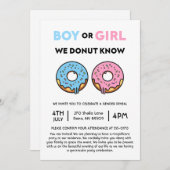 Junge oder Mädchen wir wissen nicht, Geschlecht of Einladung (Vorne/Hinten)