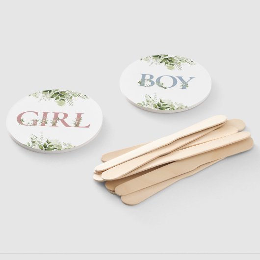 Junge oder weibliche Grünpflanzen Gender Reveal Ab Fächer (Non-assembled)