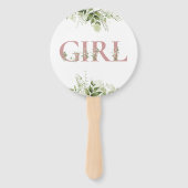 Junge oder weibliche Grünpflanzen Gender Reveal Ab Fächer (Vorderseite)