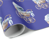 Junge oh Junge Blaues Babybett  Geschenkpapier (Rolleneckpunkt)