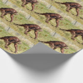 Junge Orang-Utan auf Gras Geschenkpapier (Ecke)