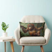 Junge Orangutan in einem Regenwald Lendenkissen (Stuhl )