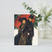 Junge Paare im Winter 19. Postkarte (Stehend Vorderseite)