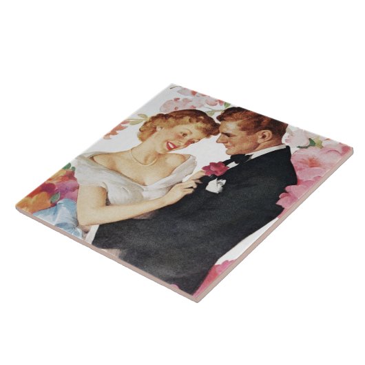 Junge Paare in der formellen Kleidung Fliese (Seite)