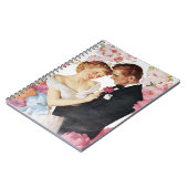 Junge Paare in der formellen Kleidung Notizblock (Linke Seite)