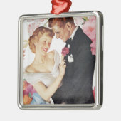 Junge Paare in der formellen Kleidung Ornament Aus Metall (Links)