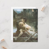 Junge Paare in der Liebe (Küssen in einem Boot) Ho Karte (Vorderseite/Rückseite Beispiel)