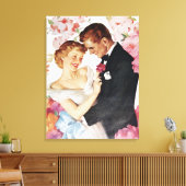 Junge Paare in formaler Kleidung Leinwanddruck (Insitu (Wohnzimmer))