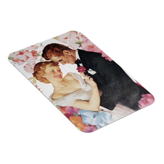 Junge Paare in formaler Kleidung Magnet (Rechte Seite)