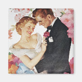 Junge Paare in formaler Kleidung Magnet (Vorne)