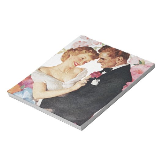 Junge Paare in formaler Kleidung Notizblock (Rotiert)