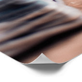 Junge Perserkatze mit Pflanze Poster (Ecke)