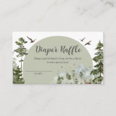 Junge Pine Tree Forest Kinderdusche Windelwanne Begleitkarte (Vorderseite)