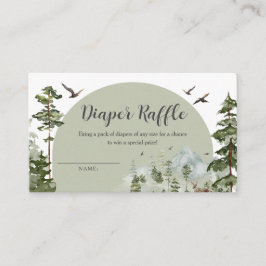 Junge Pine Tree Forest Kinderdusche Windelwanne Begleitkarte