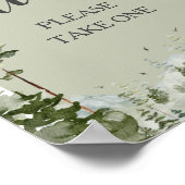 Junge Pine Tree Forest Mountain Babydusche Favorit Poster (Ecke)