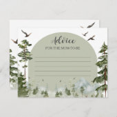 Junge Pine Tree Forest Mountain Beratung für Mama Begleitkarte (Vorne/Hinten)