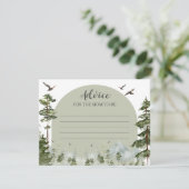 Junge Pine Tree Forest Mountain Beratung für Mama Begleitkarte (Stehend Vorderseite)