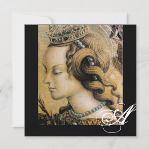 JUNGE PRINZESSIN SÜßE 16 PARTY Monogramm Einladung