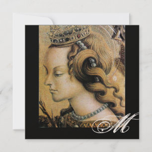 JUNGE PRINZESSIN SÜßE 16 PARTY Monogramm Gold Einladung