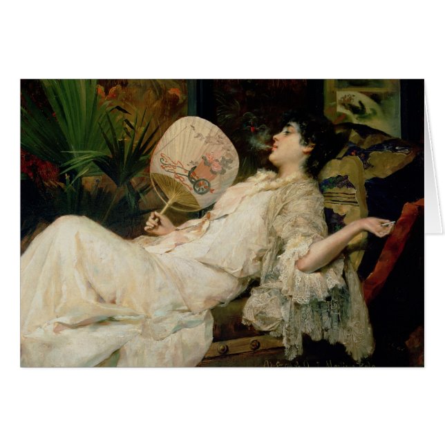 Junge rauchende Frau, 1894 (Vorderseite (Horizontal))