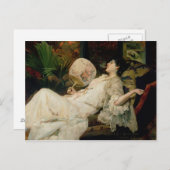 Junge Raucherinnen, 1894 Postkarte (Vorne/Hinten)