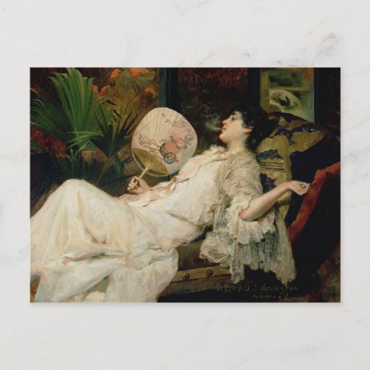 Junge Raucherinnen, 1894 Postkarte (Vorderseite)