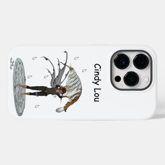 Junge Regen Fairy mit leaf Handy Case (Rückseite (Horizontal))