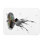 Junge Regenhaare mit flexiblem Frosch-Magnet Magnet (Horizontal)