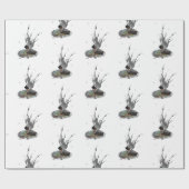 Junge Regenhaare mit Froschwackelpapier Geschenkpapier (Flach)