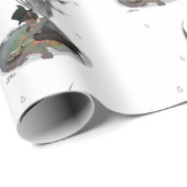 Junge Regenhaare mit Froschwackelpapier Geschenkpapier (Rolleneckpunkt)