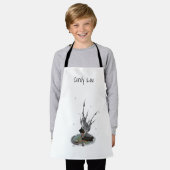 Junge Regenmädchen mit Froschkinder-Schürze Schürze (Getragen)