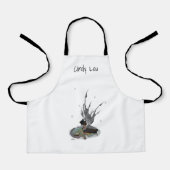 Junge Regenmädchen mit Froschkinder-Schürze Schürze (Vorderseite)