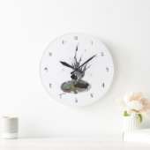 Junge Regenmantel mit Froschsäulenhalle Große Wanduhr (Zuhause)