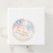 Junge religiöse Taufe florale Aquarell Moderne Geschenkanhänger (Beispiel)